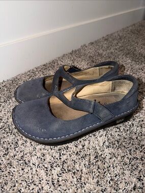 Alegria Dayna Blue Glitter Mary Janes Women's Size 37